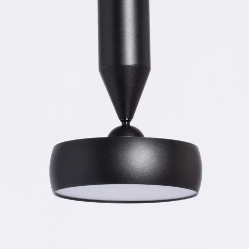 Светильник подвесной LED Информ 851011101 DeMarkt чёрный 1 лампа, основание чёрное в стиле современный хай-тек  фото 4